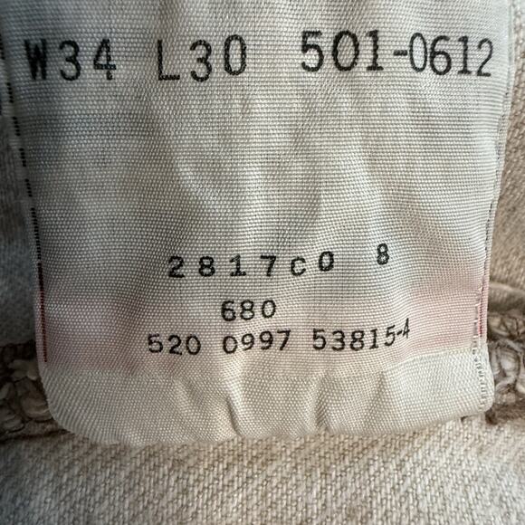 Vintage 90s Levi’s 501 USA Made Jeans 34x30 Custom Leopard Patchwork - Picture 4 of 7